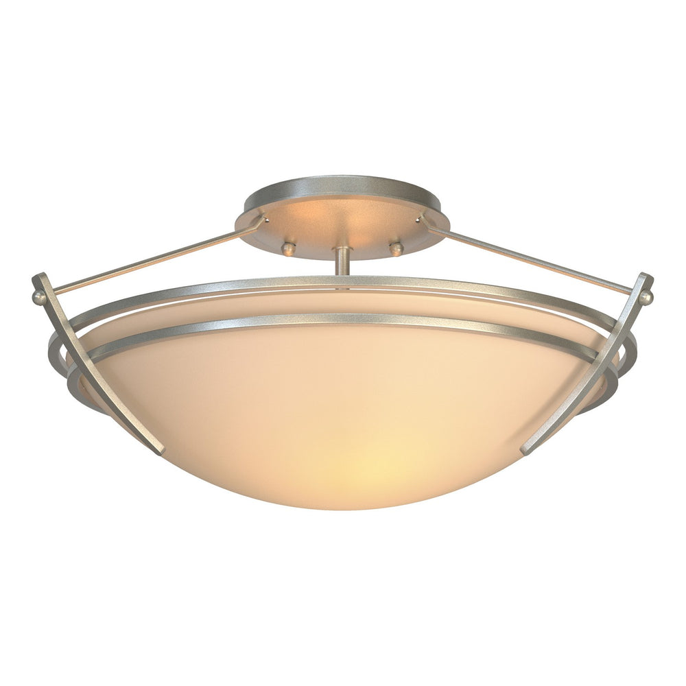Hubbardton Forge - Two Light Semi-Flush Mount - Tryne - Vintage Platinum- Union Lighting Luminaires Decor