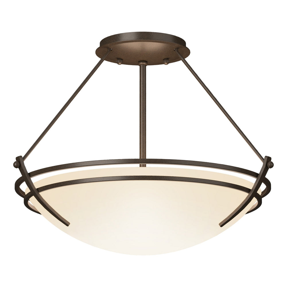 Hubbardton Forge - Two Light Semi-Flush Mount - Tryne - Bronze- Union Lighting Luminaires Decor