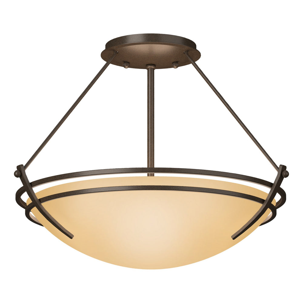 Hubbardton Forge - Two Light Semi-Flush Mount - Tryne - Bronze- Union Lighting Luminaires Decor