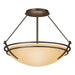 Hubbardton Forge - Two Light Semi-Flush Mount - Tryne - Bronze- Union Lighting Luminaires Decor