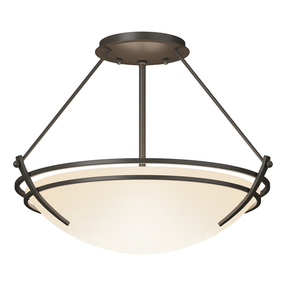 Hubbardton Forge - Two Light Semi-Flush Mount - Tryne - Dark Smoke- Union Lighting Luminaires Decor