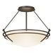 Hubbardton Forge - Two Light Semi-Flush Mount - Tryne - Dark Smoke- Union Lighting Luminaires Decor