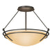 Hubbardton Forge - Two Light Semi-Flush Mount - Tryne - Dark Smoke- Union Lighting Luminaires Decor