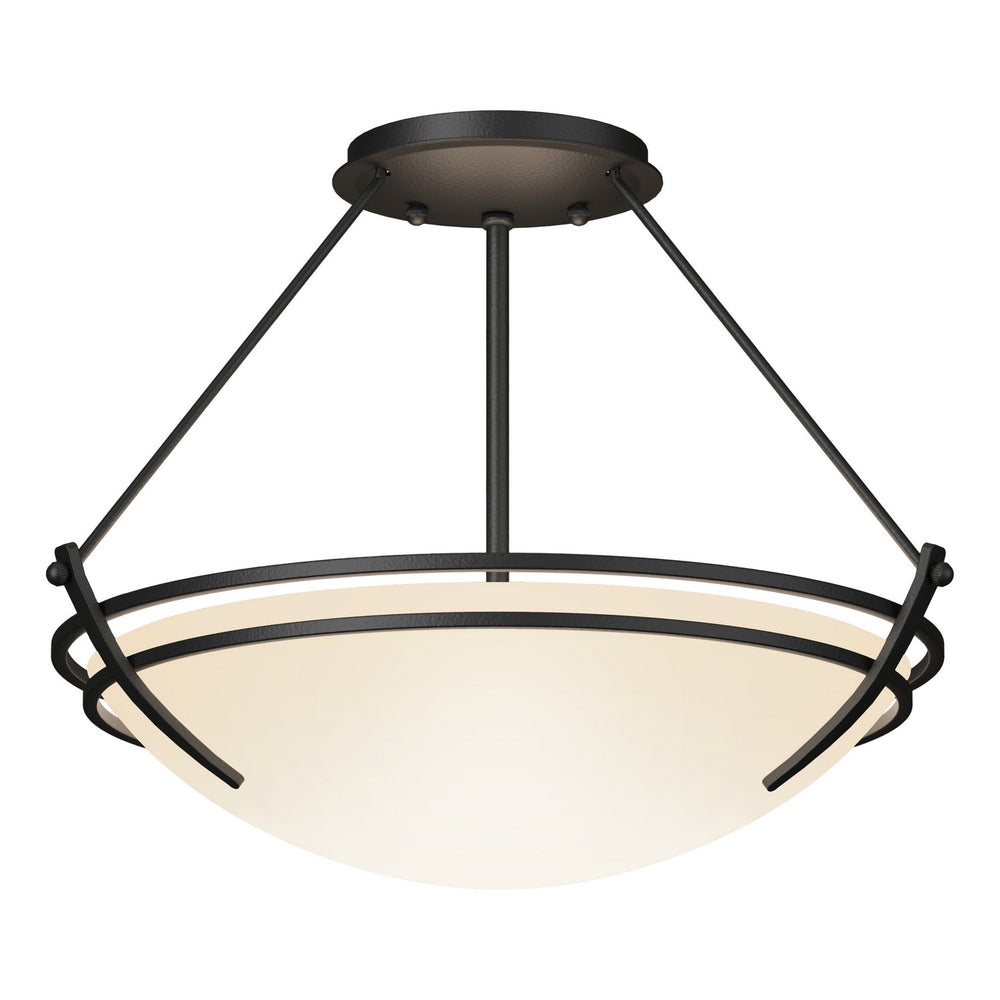 Hubbardton Forge - Two Light Semi-Flush Mount - Tryne - Black- Union Lighting Luminaires Decor