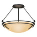 Hubbardton Forge - Two Light Semi-Flush Mount - Tryne - Black- Union Lighting Luminaires Decor