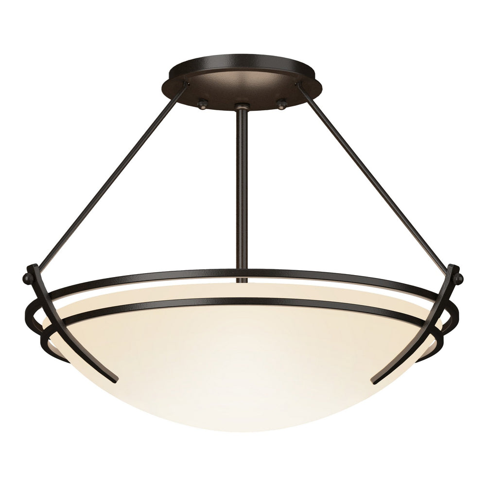 Hubbardton Forge - Two Light Semi-Flush Mount - Tryne - Oil Rubbed Bronze- Union Lighting Luminaires Decor