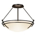 Hubbardton Forge - Two Light Semi-Flush Mount - Tryne - Oil Rubbed Bronze- Union Lighting Luminaires Decor
