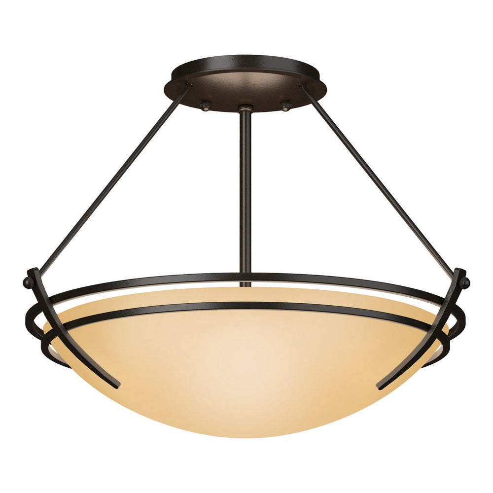 Hubbardton Forge - Two Light Semi-Flush Mount - Tryne - Oil Rubbed Bronze- Union Lighting Luminaires Decor