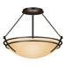Hubbardton Forge - Two Light Semi-Flush Mount - Tryne - Oil Rubbed Bronze- Union Lighting Luminaires Decor