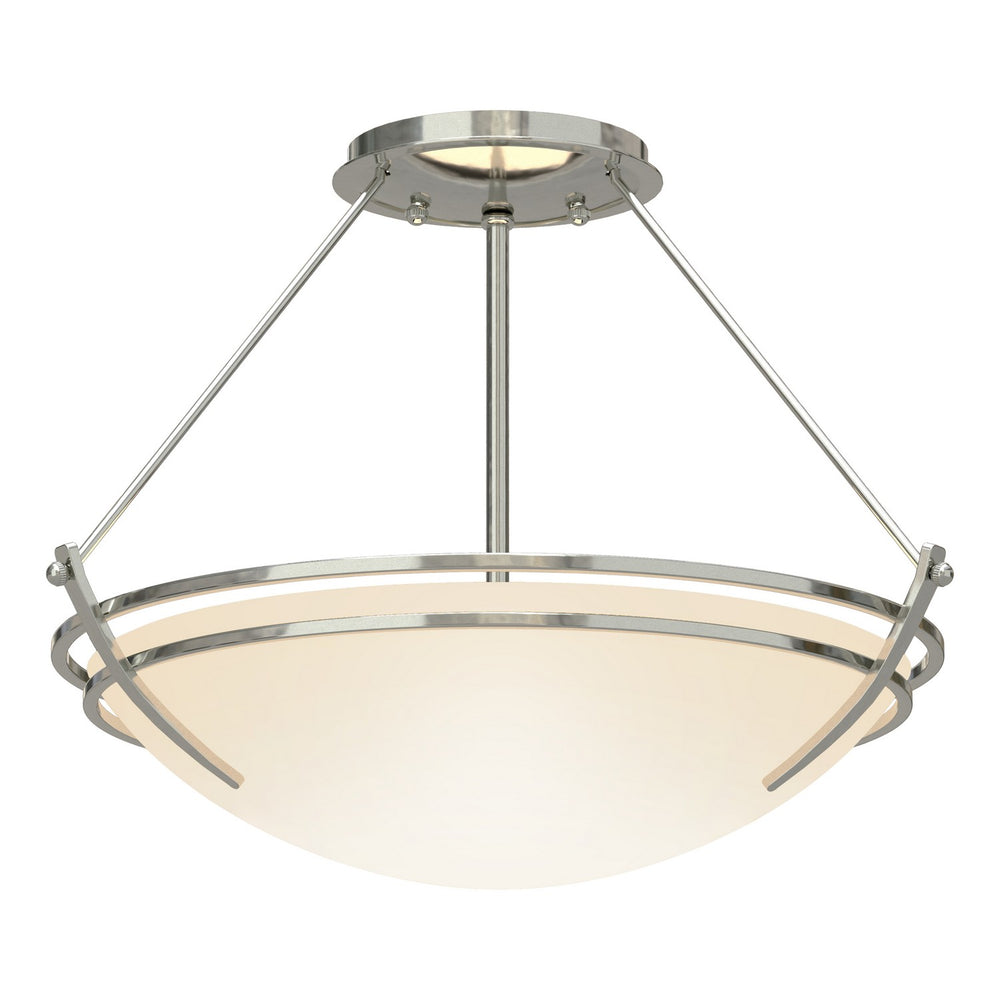 Hubbardton Forge - Two Light Semi-Flush Mount - Tryne - Sterling- Union Lighting Luminaires Decor