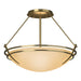 Hubbardton Forge - Two Light Semi-Flush Mount - Tryne - Modern Brass- Union Lighting Luminaires Decor
