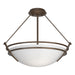 Hubbardton Forge - Three Light Semi-Flush Mount - Tryne - Bronze- Union Lighting Luminaires Decor