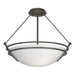 Hubbardton Forge - Three Light Semi-Flush Mount - Tryne - Dark Smoke- Union Lighting Luminaires Decor