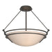 Hubbardton Forge - Three Light Semi-Flush Mount - Tryne - Dark Smoke- Union Lighting Luminaires Decor