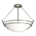 Hubbardton Forge - Three Light Semi-Flush Mount - Tryne - Sterling- Union Lighting Luminaires Decor