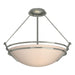 Hubbardton Forge - Three Light Semi-Flush Mount - Tryne - Sterling- Union Lighting Luminaires Decor