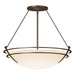 Hubbardton Forge - Three Light Semi-Flush Mount - Tryne - Bronze- Union Lighting Luminaires Decor