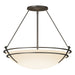 Hubbardton Forge - Three Light Semi-Flush Mount - Tryne - Dark Smoke- Union Lighting Luminaires Decor