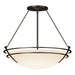 Hubbardton Forge - Three Light Semi Flush Mount - Tryne - Oil Rubbed Bronze- Union Lighting Luminaires Decor
