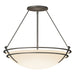 Hubbardton Forge - Three Light Semi-Flush Mount - Tryne - Natural Iron- Union Lighting Luminaires Decor