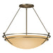 Hubbardton Forge - Three Light Semi-Flush Mount - Tryne - Soft Gold- Union Lighting Luminaires Decor