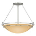 Hubbardton Forge - Three Light Semi-Flush Mount - Tryne - Sterling- Union Lighting Luminaires Decor