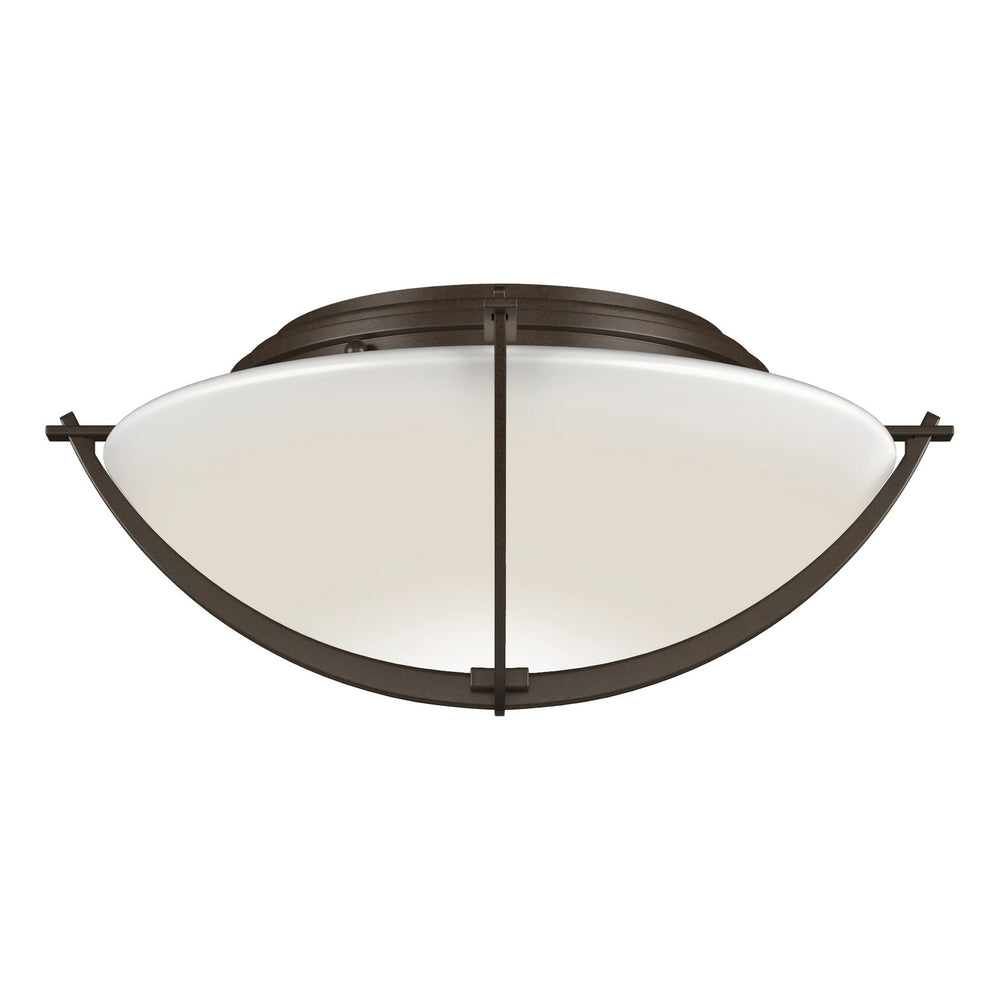 Hubbardton Forge - Two Light Semi-Flush Mount - Compass - Bronze- Union Lighting Luminaires Decor