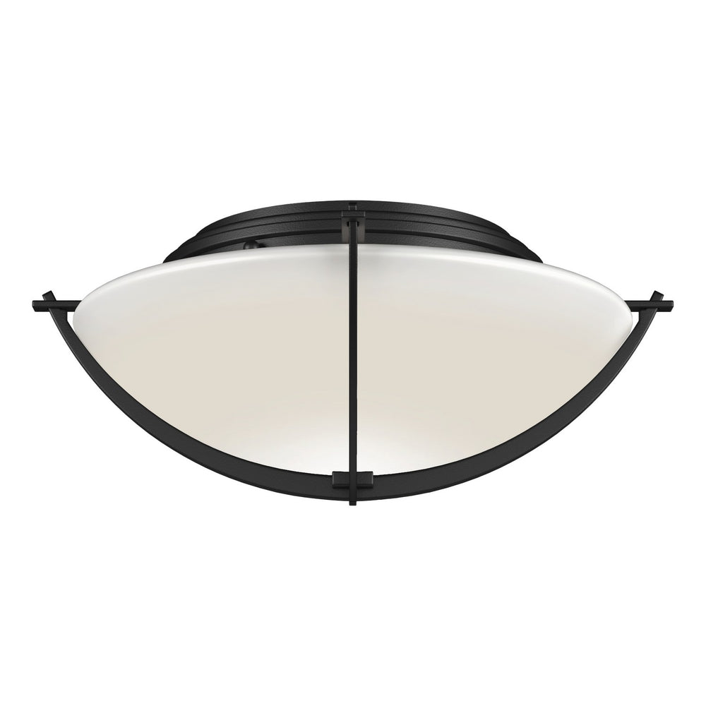 Hubbardton Forge - Two Light Semi-Flush Mount - Compass - Black- Union Lighting Luminaires Decor