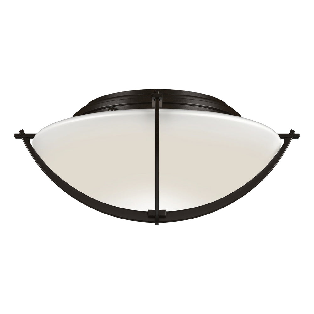 Hubbardton Forge - Two Light Flush Mount - Compass - Oil Rubbed Bronze- Union Lighting Luminaires Decor