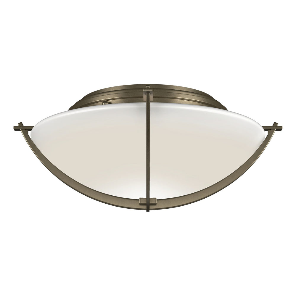 Hubbardton Forge - Two Light Semi-Flush Mount - Compass - Soft Gold- Union Lighting Luminaires Decor