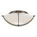 Hubbardton Forge - Two Light Semi-Flush Mount - Compass - Soft Gold- Union Lighting Luminaires Decor