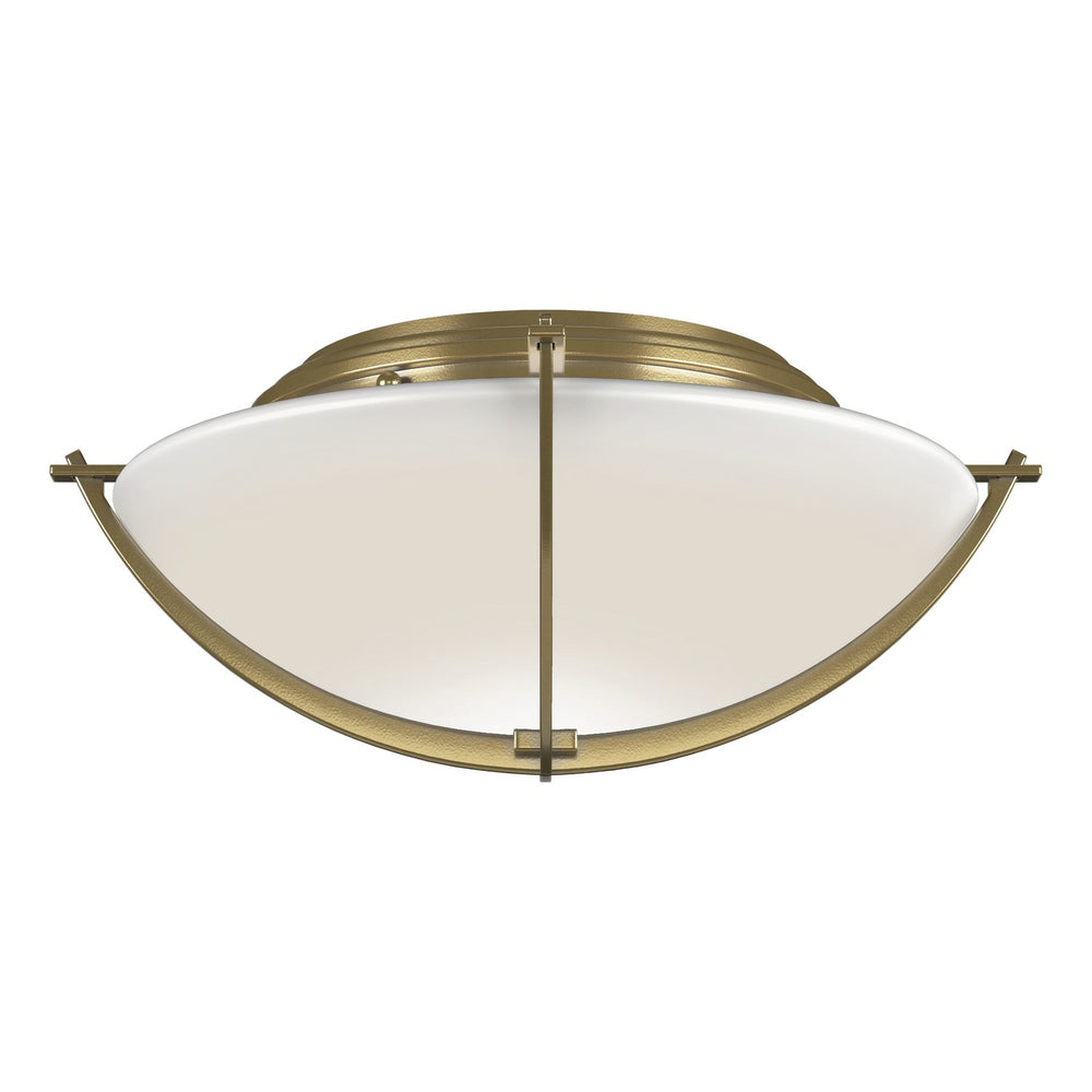 Hubbardton Forge - Two Light Flush Mount - Compass - Modern Brass- Union Lighting Luminaires Decor
