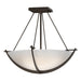 Hubbardton Forge - Three Light Semi-Flush Mount - Compass - Bronze- Union Lighting Luminaires Decor