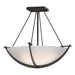 Hubbardton Forge - Three Light Semi-Flush Mount - Compass - Dark Smoke- Union Lighting Luminaires Decor