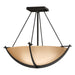 Hubbardton Forge - Three Light Semi Flush Mount - Compass - Oil Rubbed Bronze- Union Lighting Luminaires Decor