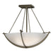 Hubbardton Forge - Three Light Semi-Flush Mount - Compass - Soft Gold- Union Lighting Luminaires Decor