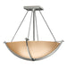 Hubbardton Forge - Three Light Semi-Flush Mount - Compass - Sterling- Union Lighting Luminaires Decor