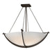 Hubbardton Forge - Three Light Semi-Flush Mount - Compass - Bronze- Union Lighting Luminaires Decor