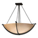 Hubbardton Forge - Three Light Semi Flush Mount - Compass - Oil Rubbed Bronze- Union Lighting Luminaires Decor