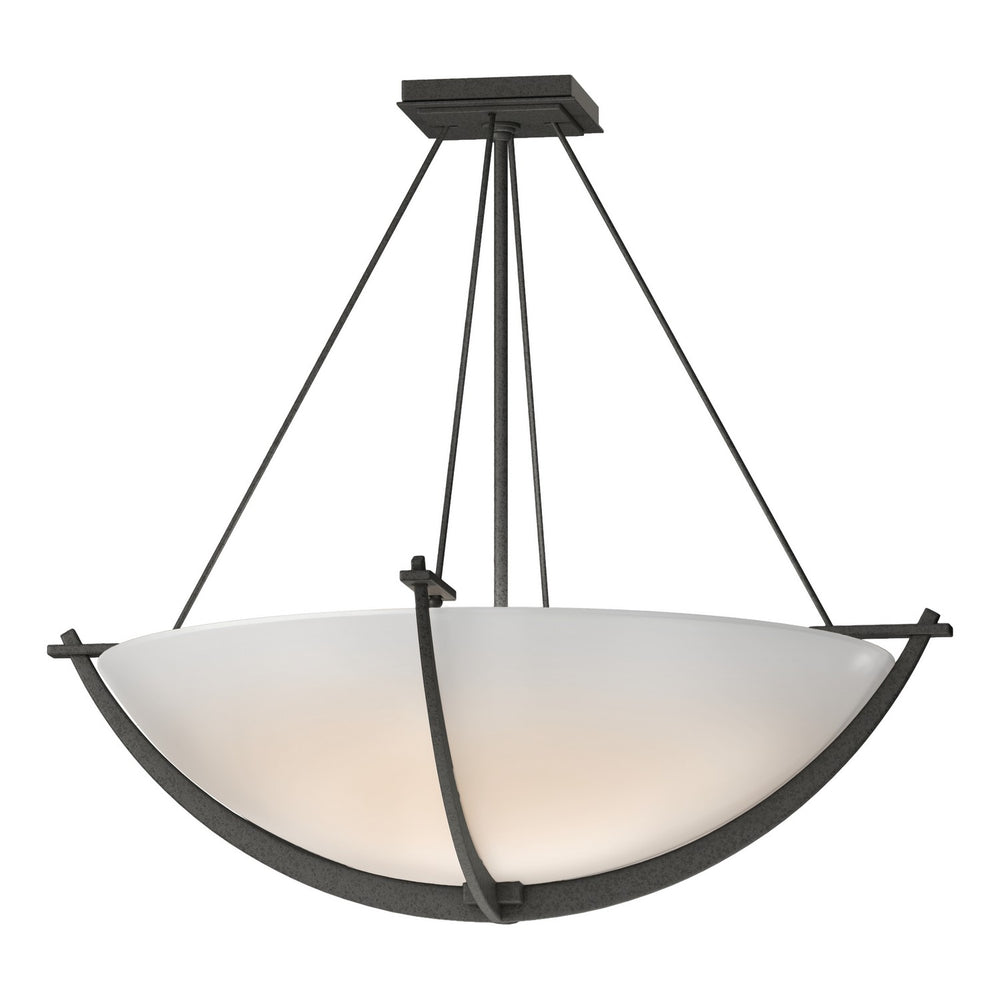 Hubbardton Forge - Three Light Semi-Flush Mount - Compass - Natural Iron- Union Lighting Luminaires Decor
