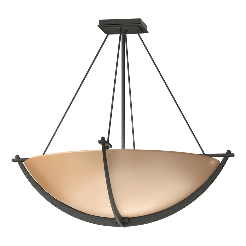 Hubbardton Forge - Three Light Semi-Flush Mount - Compass - Natural Iron- Union Lighting Luminaires Decor