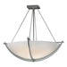 Hubbardton Forge - Three Light Semi-Flush Mount - Compass - Vintage Platinum- Union Lighting Luminaires Decor