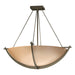 Hubbardton Forge - Three Light Semi-Flush Mount - Compass - Soft Gold- Union Lighting Luminaires Decor