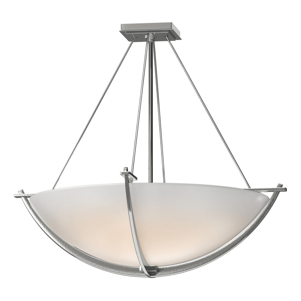 Hubbardton Forge - Three Light Semi-Flush Mount - Compass - Sterling- Union Lighting Luminaires Decor