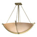 Hubbardton Forge - Three Light Semi Flush Mount - Compass - Modern Brass- Union Lighting Luminaires Decor