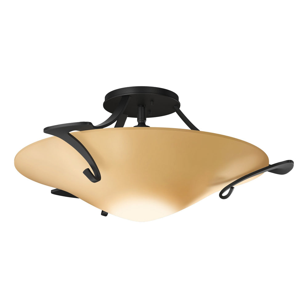 Hubbardton Forge - One Light Semi-Flush Mount - Antasia - Black- Union Lighting Luminaires Decor