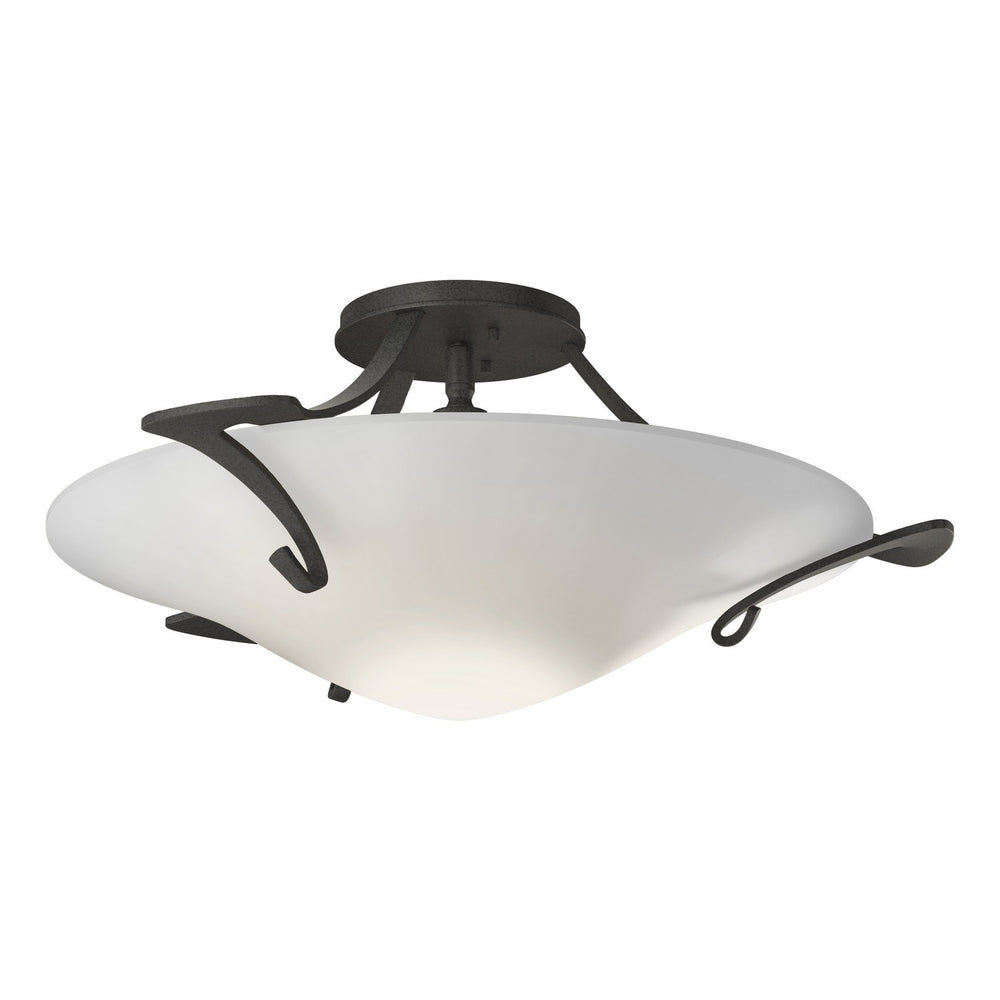 Hubbardton Forge - One Light Semi-Flush Mount - Antasia - Natural Iron- Union Lighting Luminaires Decor