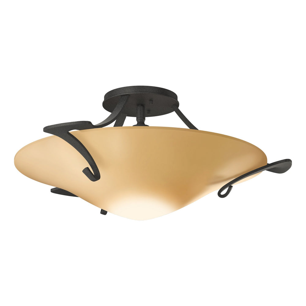 Hubbardton Forge - One Light Semi-Flush Mount - Antasia - Natural Iron- Union Lighting Luminaires Decor