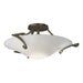 Hubbardton Forge - One Light Semi-Flush Mount - Antasia - Soft Gold- Union Lighting Luminaires Decor