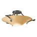 Hubbardton Forge - One Light Semi-Flush Mount - Antasia - Sterling- Union Lighting Luminaires Decor
